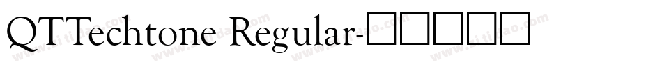 QTTechtone Regular字体转换